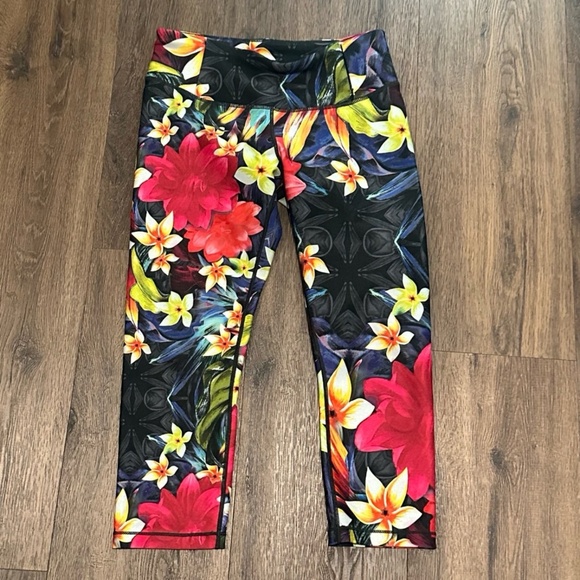 Calia Floral Leggings small yoga pants - Picture 2 of 6